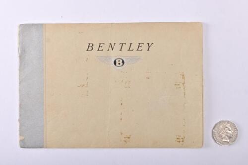 BENTLEY: 1946 Bentley Mark VI brochure.