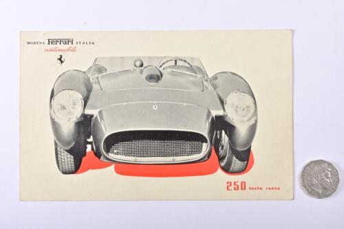 1957 FERRARI: 250 testa rossa (250 TR) brochure. Rare and original.