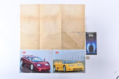BUGATTI: Circa 1991 BUGATTI EB110: original sales literature.