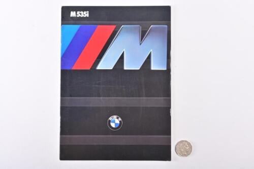 1986 BMW: M 535i brochure.