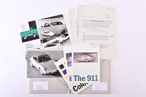 1996 PORSCHE: 993 911 introductory press kit.