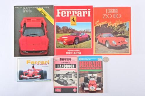 FERRARI: 6 Ferrari books by Clymer, Setright, Harvey et al.