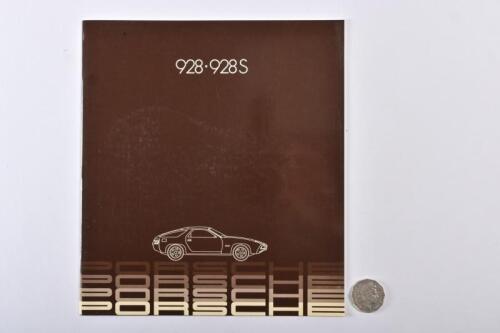 1982 PORSCHE: 928 928S prestige brochure.
