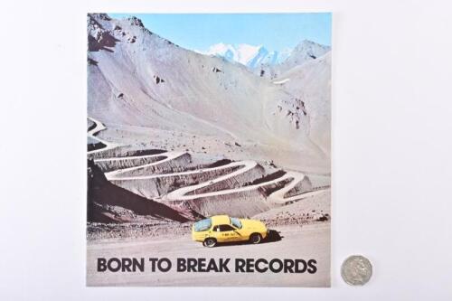 Circa 1975 PORSCHE: 924 Born to break records brochure.