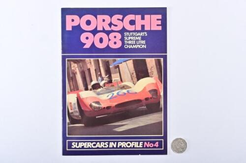 PORSCHE 908: Supercars in profile #4, 1985 softback book.