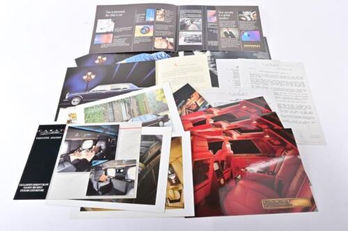 1991 CARAT DUCHALET: limousines comprehensive press kit: Rolls Royce, Bentley & Mercedes Benz.