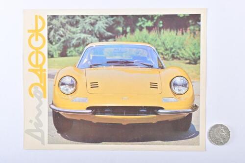 1972 FERRARI: Dino 246GT brochure