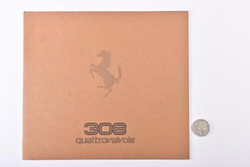 1983 FERRARI: 308 Quattrovalvole prestige brochure.