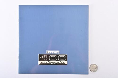 1976 FERRARI: 400 automatic prestige brochure.