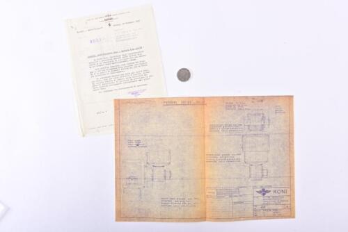 FERRARI: 1965 Ferrari technical documents re 330 GT.