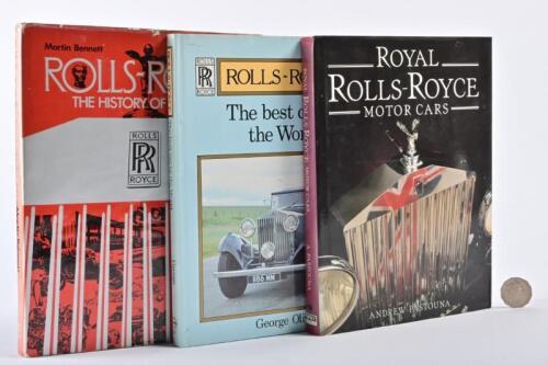 ROLLS-ROYCE: Three hardback books, The Royal Rolls-Royce Cars, RR The best car in the world, RR The history of the car.