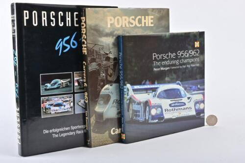 PORSCHE: Three hardback books 956 & 962 racers.