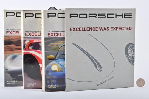 PORSCHE: A three volume set of "Porsche: Excellence was expected" in slipcase, updated 2003 edition.