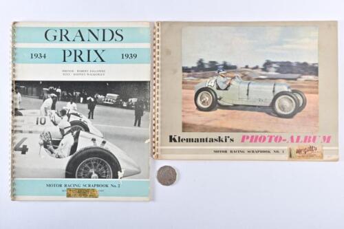 MOTOR RACING SCRAPBOOK: Two original editions, #1, and #2.