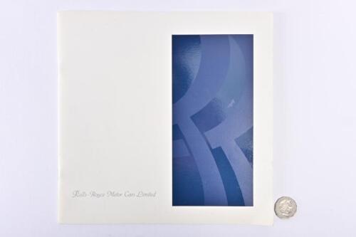 1992 ROLLS-ROYCE: A prestige brochure, Silver Spirit II, Silver Spur II & Corniche IV.
