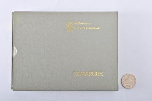 1975 ROLLS-ROYCE: A Camargue owner's handbook in slipcase.