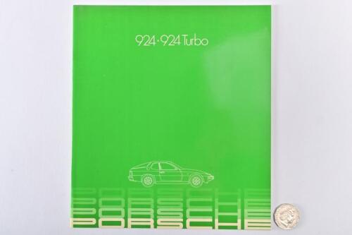 PORSCHE: A circa 1982 Porsche 924, 924 Turbo prestige brochure.
