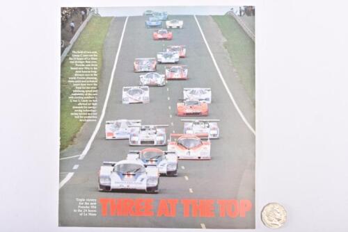 1982 PORSCHE: 956 Le Mans victory brochure. Schuppan.