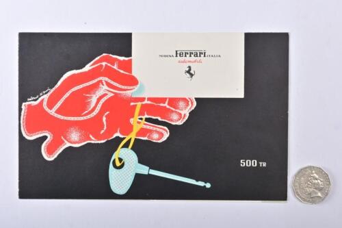 1956 FERRARI: 500 TR brochure. Rare.
