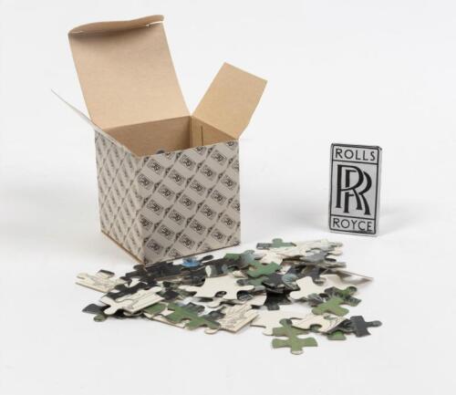 ROLLS ROYCE: boxed jigsaw puzzle & replica grille badge.