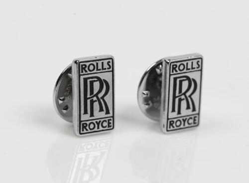 ROLLS ROYCE: Two small metal tie tacks, boxed.