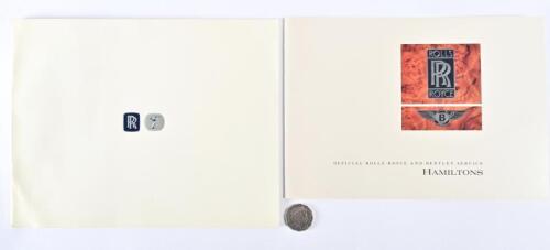 1997 ROLLS-ROYCE: A prestige brochure, Hamiltons service folder.