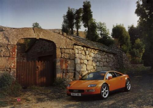 AUDI: A large poster of The Audi Quattro Spyder concept from 1991