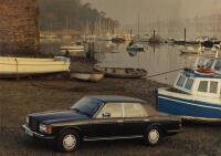BENTLEY: A large poster featuring 1980s Bentley Mulsanne Turbo