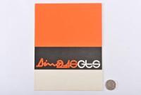 FERRARI: 1972 Ferrari Dino 246 GTS stiff card brochure.