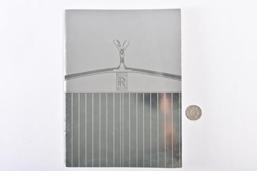 ROLLS-ROYCE: 1987 Rolls Royce: Silver Spur, Corniche & Silver Spirit brochure.