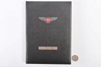 BENTLEY: A 1991 Bentley Continental R prestige hardback introductory press kit. Plush.