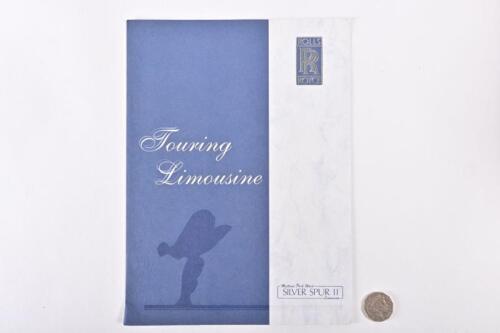 1991 ROLLS-ROYCE: A Silver Spur II Touring Limousine brochure. Rare.