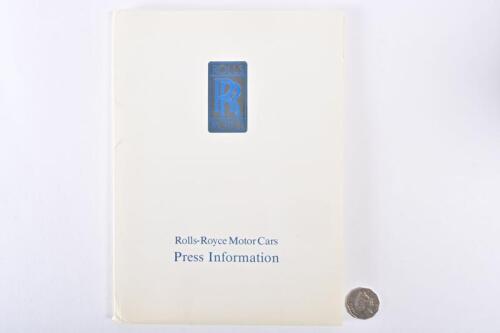 ROLLS-ROYCE/BENTLEY: 1993 Press Kit for Australian market