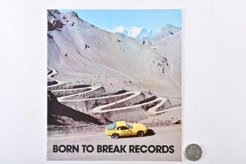Circa 1975 Porsche 924 Born to break records brochure.