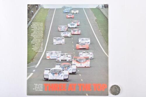 1982 BENTLEY: 956 Le Mans victory brochure. Schuppan.