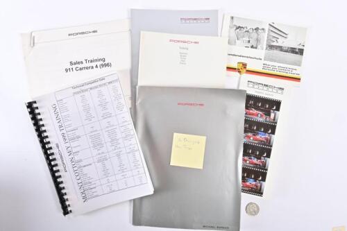 PORSCHE: Seven Porsche issued dealer training booklets