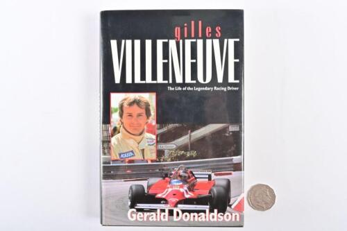 FERRARI/VILLENEUVE: Hardback book, "Gilles Villeneuve", by Donaldson