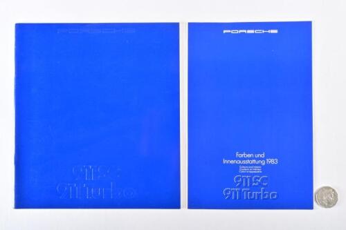 PORSCHE: 1983 911SC & 911 Turbo brochure and colour/interior chart