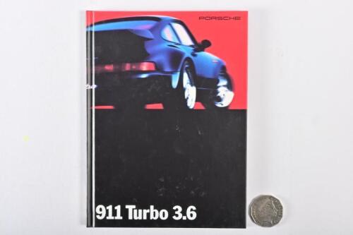 1993 PORSCHE: 911 3.6 Turbo hardback brochure.