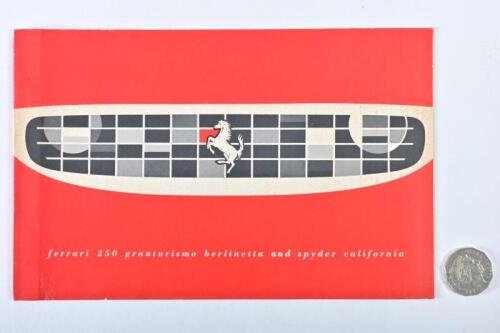 FERRARI: Circa 1957 250 granturismo berlinetta & spyder california brochure.