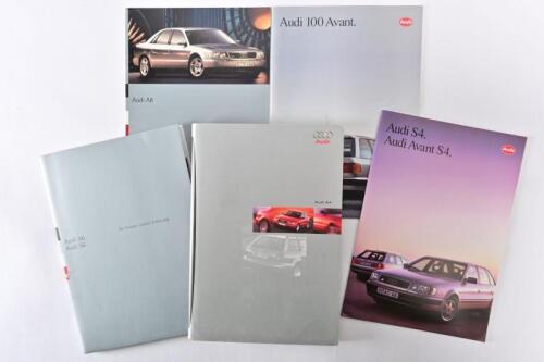 AUDI: Five Audi brochures circa 1990's