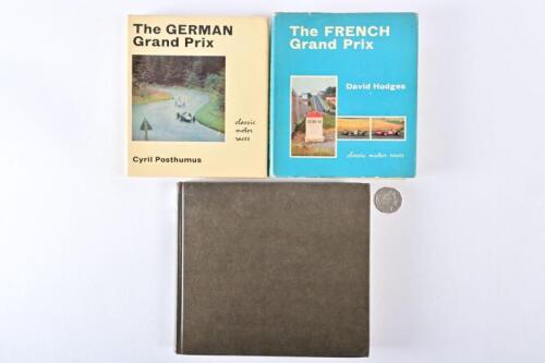 GRAND PRIX: Three hardback books relating to European Grand Prix, including "The French Grand Prix" by David Hodges