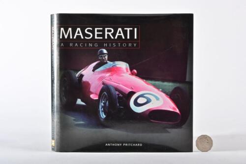MASERATI: A signed hardcover book "Maserati, A Racing History" by Anthony Pritchard, signed by the author to half title page