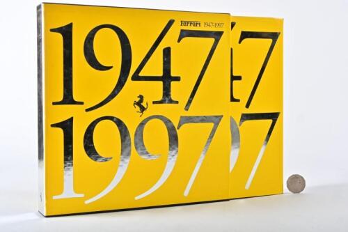 FERRARI: A limited edition (1000) English version hardcover book "Ferrari 1947-1997" compiled by Ferrari, published 1997, in slipcover