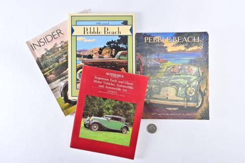 SOTHEBYS/PEBBLE BEACH: Four softback books relating to Pebble Beach and Sotheby's.