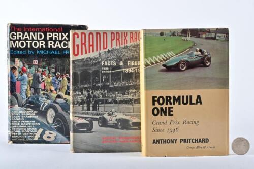 GRAND PRIX: Three hardcover books relating to Grand Prix in the middle of last century, including "Formula One, Grand Prix Racing Since 1946" by Anthony Pritchard