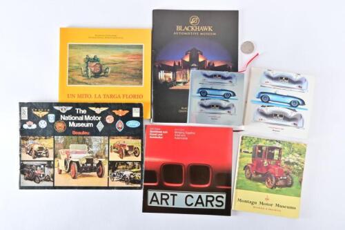 MUSEUM/PORSCHE: Seven books relating to museums and exhibitions, two being from the Porsche Museum