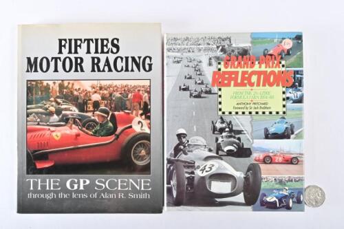 GRAND PRIX: Two hardcover books relating to Grand Prix in the middle of last century, including "Grand Prix Reflections, from the 2 1/2 litre Formula Era 1954-60" by Anthony Pritchard
