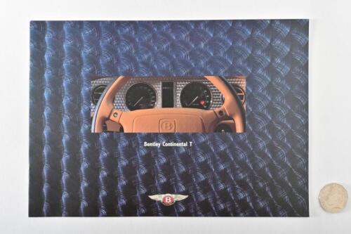 1996 BENTLEY: Continental T brochure.