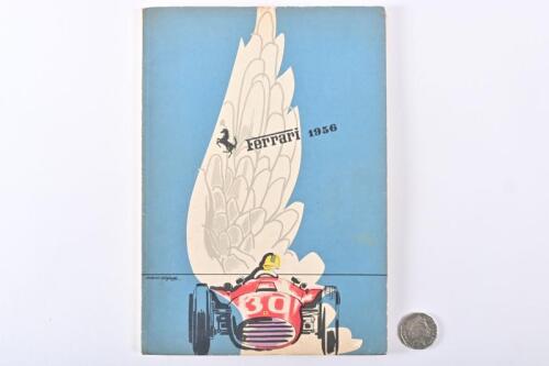 FERRARI: Original 1956 Ferrari yearbook, signed by Castellotti, Peter Collins, possibly Cortese, Musso, Picard, Trintignant and von Trips.